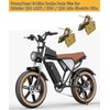 2 Pairs E-Bike Front&Rear Brake Pads Fits for Ridstar Q20