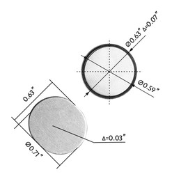 Mousike Magnetischer Türschnäpper Ultradünne Schrankmagnete Edelstahl Schublade Magnet Verschluss für Schiebetür Verschluss Küche Schrank Schrank Schließer (D15-8)