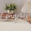 SYLHOME Congrats LED Neon Light Sign for Wedding Birthday Party