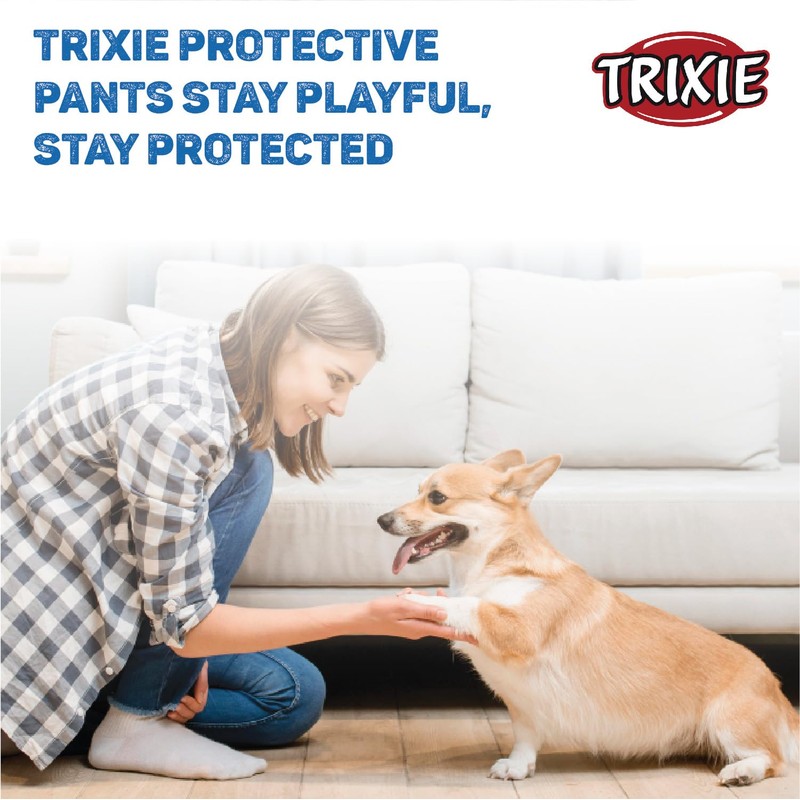 Trixie Protective Dog Pant, Medium, Black
