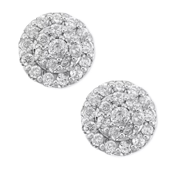 Unbranded Circle Round White Gold 925 Sterling Silver Round Flower