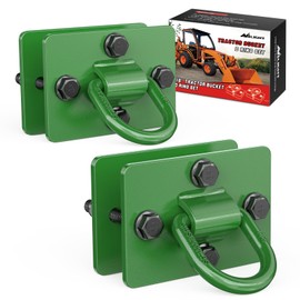 Nilight 2PCS 1/2" D Rings for Trailers Heavy Duty Trailer Tie Down Rings, Grade 70 Forged Steel Bolt-On Grab with Back Plates for Tractor Bucket RV UTV Truck MBS 12000 lbs, Green, 2 Years Warranty