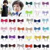 Kids Boys Pre-Tied Satin Bow Tie Plain Bow Tie for