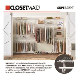ClosetMaid 71016 Shelf End Cap, Plastic, White
