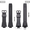 XBHSW Rubber Watch Band for Casio G-Shock G-Steel GST-B400-1AJF GSTB400-1A