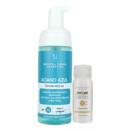 Nuestra Tierra Cosmética Desmaquillante espuma micelar Nuestra Tierra Cosmética para piel sensible por unidad - volumen de la unidad de 160mL peso de la unidad de 200g