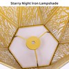 SWAIFDEE Etched Forest Metal Lampshade, Rectangle Large Lamp Shade Fitter