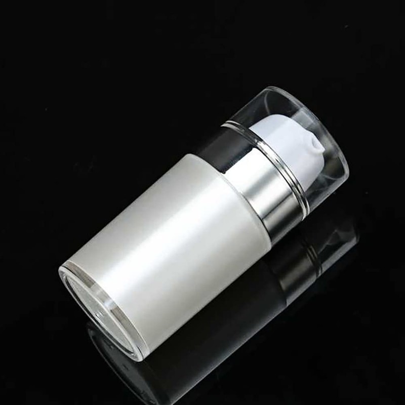 JIHUOO Pack of 2 Acrylic Pump Bottles Empty Travel Emulsion