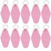 Nwsrayu 10pcs Blank Hotel Keychains Bulk Vintage Motel Keychain Vinyl