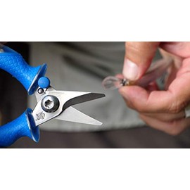 CUDA 5.25" Titanium Bonded Mini Snips Compact Durable Fishing Braid, Mono & Fluorocarbon Cutter for Saltwater & Freshwater Use with Internal Spring