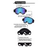 Motorcycle Padding Goggles Anti-UV Dustproof Windproof Riding Glasses Adjustable Eyewear