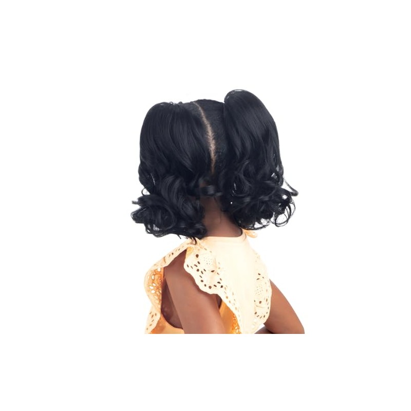 Shake-N-Go Drawstring Ponytail For Kids Double Roll (Off Black 1B)