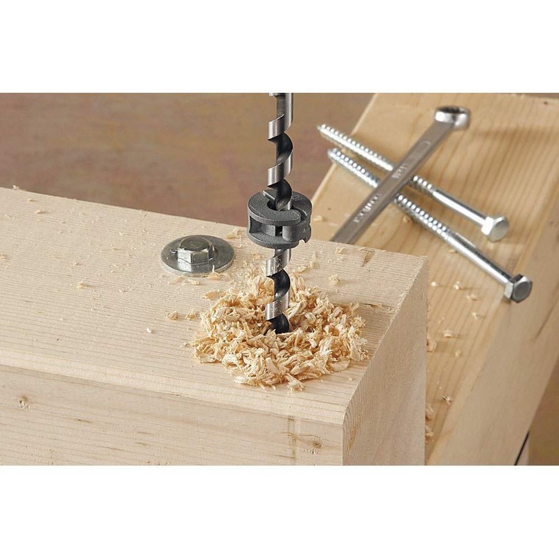 wolfcraft Depth Stop Set for Wood Drill bits, 3 pcs.