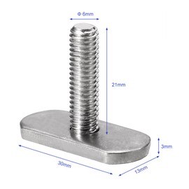 Walmeck 6Pcs Kayak Rails Screws Bolts Hardware Parts for Kayak Canoe Boat