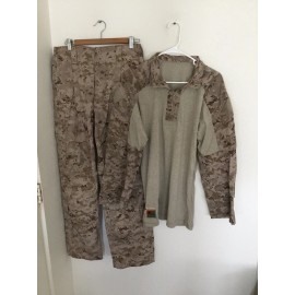 Marine Corps Desert FROG Combat Set Size Medium Regular New