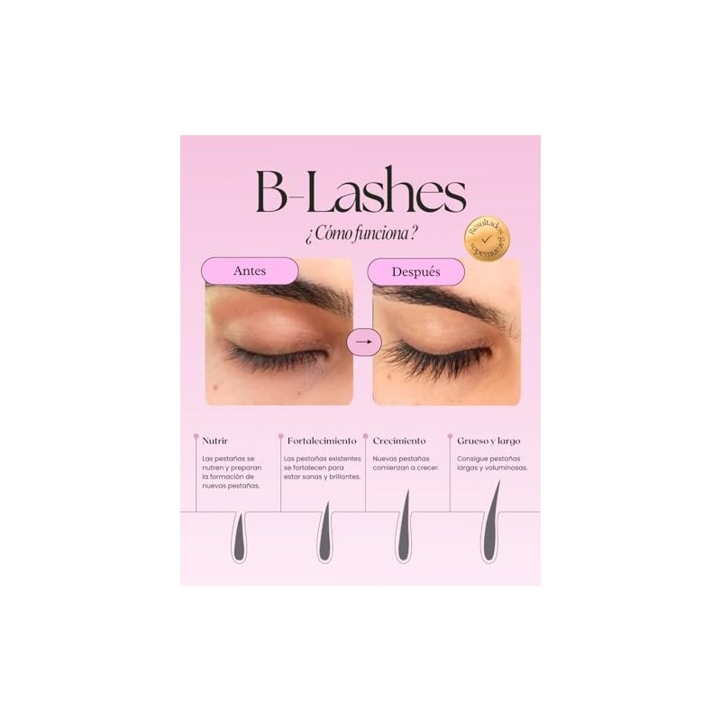 B-LASHES suero de origen natural para el crecimiento y fortalecimiento
