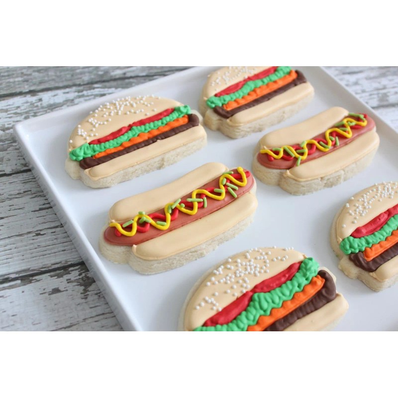 Unbranded Hamburger Cheeseburger Burger BBQ 3.5'' Cookie Cutter Metal