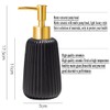 XUTONG Matte Black Soap Dispenser， for Bathroom and Kitchen, Refillable