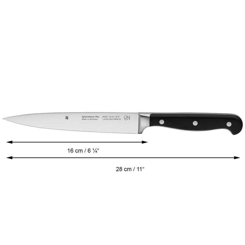 WMF Spitzenklasse Plus Fleischmesser 28 cm, Made in Germany, Messer
