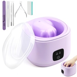 Electric Nail Soaking Bowl, Acrylic Nail Remover Kit 50% Faster Nail Soak off Bowl for Women, Manicure Nail Bowl Heated for Home & Salon, Gel Dip Acetone Nail Polish Remover Machine for Beginner