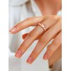 Bestyle Rose Gold Vermeil Claddagh Rings Sterling Silver Ring Women