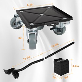 Heavy Duty Furniture Movers with 5 Wheels, 3306 LBS Load Capacity Furniture Dolly, 360 Rotating Furniture Lift Mover Tool Set, Suitable for Sofa, Fridge, Washing Machine Large Furnitures