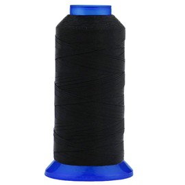 Selric Tex 135 Polyester Thread for Sewing 730Yards #138 T135 420D UV Resistant High Strength Upholstery Thread for Leather, Outdoor Market, Drapery,etc (Black)