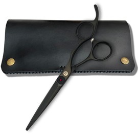 Saki Shears Chīsai Hair Scissors - Matte Black Professional Hair Cutting Shears - Made From Japanese Steel - Sharp, Durable, 5.5" - Designed for Barbers, Hairdressers and Hairstylists (6.0 Inch)