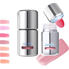 Aztk Rubor Líquido Jelly Color, Rubor Para Mejillas, En Loción Con Cabezal De Esponja, Alta Pigmentación, Larga Duración, Resistente Al Agua, Acabado Mate, 5 Ml (JC04)