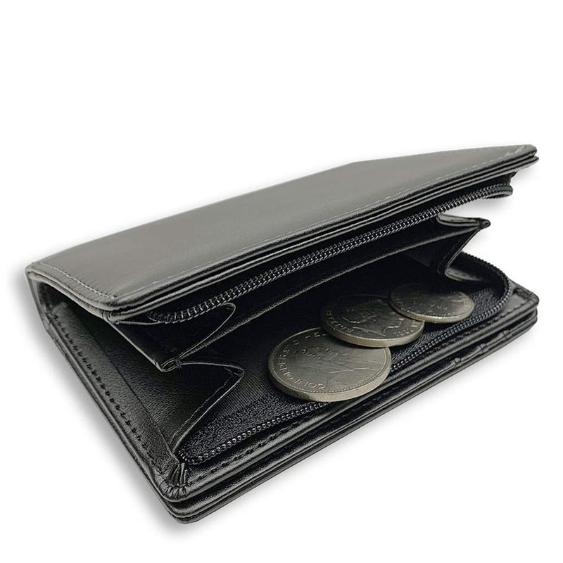 Fila 61fl53 Men's Bifold Wallet with Pass Case, Black