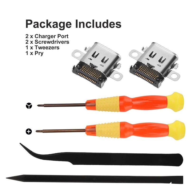 WANGCL 6Pcs Charging Port Replacement Repair Tool Compatible for NS