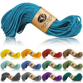 Ganzoo Paracord 350 Rope, Nylon Polyester, 2.5 mm, Type 1, 30 m, Outdoor Cord, All-purpose Rope, Rigging for Bracelet, Dog Collar, Dog Lead Knotting, Camping Survival, Sky Blue