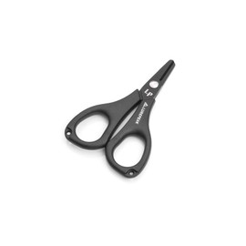 LQHZC PE Line Cutter, Titanium Coated Fishing, Scissors, Line Cutter, Heavy Duty, Round End Safety Design, Anti-Slip Grip, Fishing Tool, Lightweight, Compact, Serrated Blade, Scissors