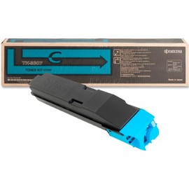 Kyocera 1T02LKCUS0 Model TK-8307C Cyan Toner Kit For use with Kyocera TASKalfa 3050ci, 3051ci, 3550ci and 3551ci A3 Color Multifunction Printers; Up to 15000 Pages Yield at 5% Average Coverage