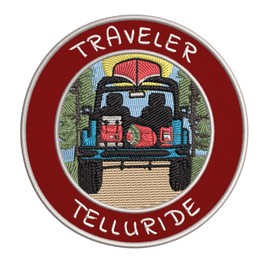 Traveler! Telluride Embroidered Premium Patch DIY Iron-on or Sew-on Decorative Badge Emblem Vacation Souvenir Travel Gear Clothes Appliques Wildlife Explore Nature