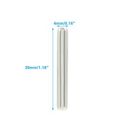 Jiozermi 50 Pcs M4 x 30mm Dowel Pins, 304 Stainless Steel Shelf Support Pegs Shelf Pins for Shelves Cabinet Furniture Fixing Component Position