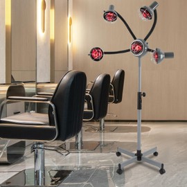 5 Head Infrared Heat Lamp for Salon, Infrared Hair Color Processor with Flexible Arms, Heat Lamps Hair Processing Machine for Salon