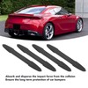 4PCS Bumper Guard Strip Carbon Fiber Pattern Textured 43cm Length