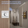 HOUHUI White LED Strip Lights 65.6Ft, 6500K White Running Water