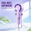 Rechargeable Portable Misting Fan – 3-in-1 Handheld, Neck-Hanging & Desktop