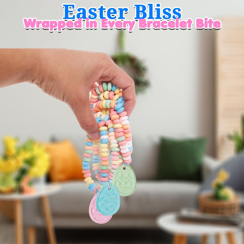 Fun Express Easter Egg Candy Bracelets (set of 12 Individually