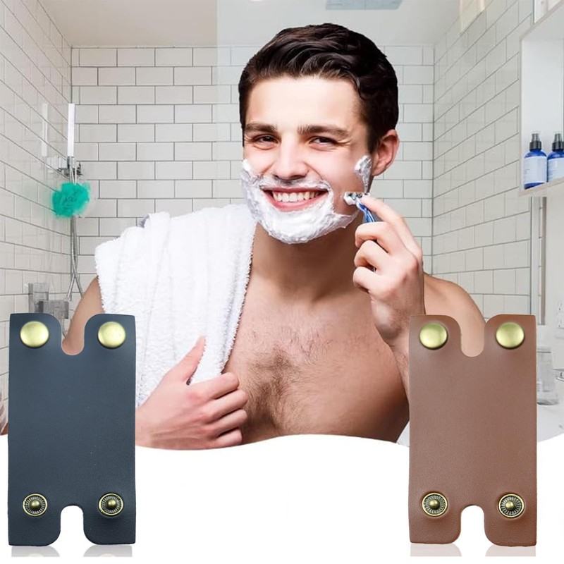 Eruceky 2 x Leather Safety Razor Covers, Double Edge Razor