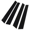 4pcs Window Pillar Post Trim Anti Scratch Glossy Black B
