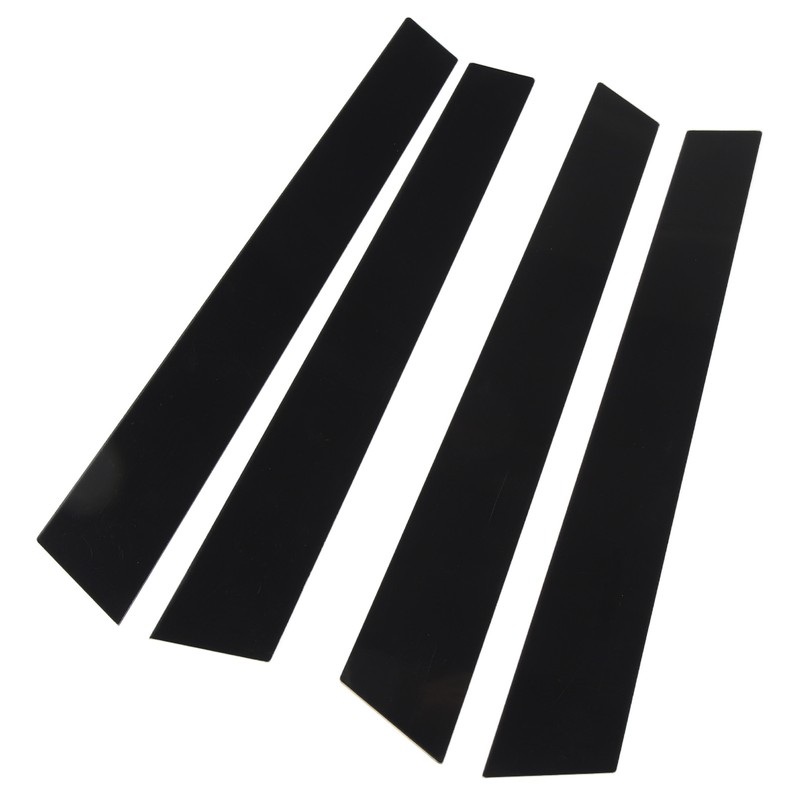 4pcs Window Pillar Post Trim Anti Scratch Glossy Black B