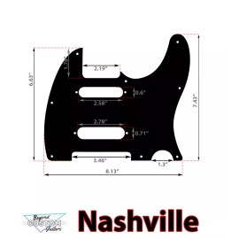 Telecaster White Psychedelic Paisley Textured Pickguard Fender Telecaster / Esquire  - USA - Nashville