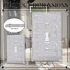 Gaocai Shiny Silver Rhinestones Wall Plates Light Switch Cover Plate