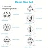 7 PCS Beholder's Dragon Eye DND Dice Set -Sharp Edge