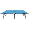 vidaXL Lightweight Double Folding Sun Lounger in Blue - Powder-Coated