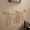 Leyden Antique Brass Towel Bar, Adjustable Towel Holder Rod Brass