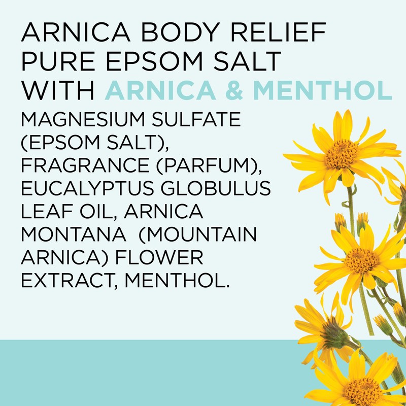 Dr Teal's Epsom Salt Magnesium Soak, Arnica Body Relief with